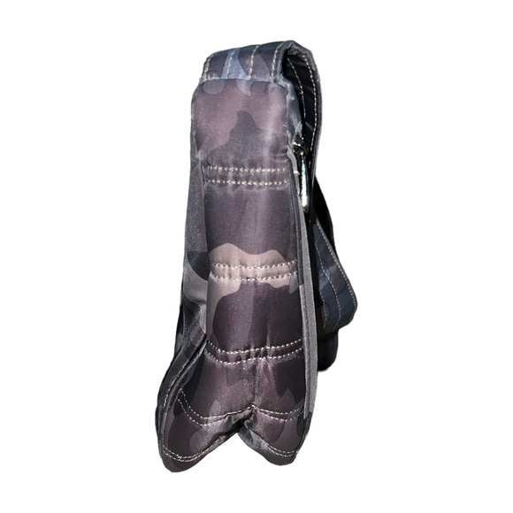 Lug Boomerang Charcoal-Gray Camo Print Crossbody Sling Freestyle Bag AS IS - Picture 9 of 16